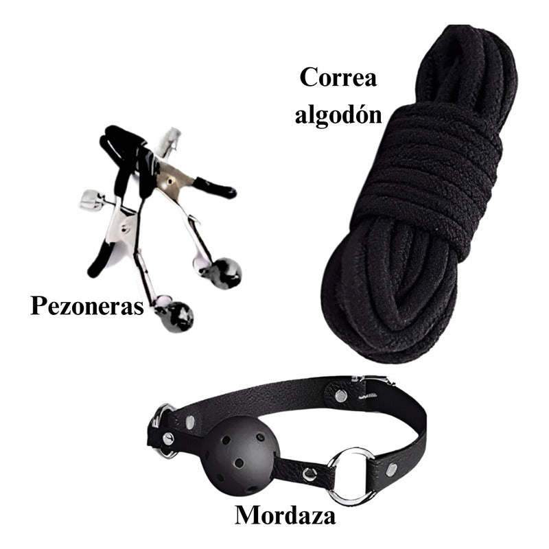 Set Kit 8 En 1 Accesorios Fetiche Bdsm Bondage