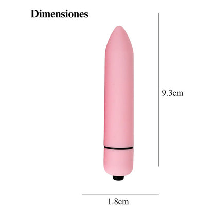 Consolador Bullet Vibrador 10 Velocidades Resistente Al Agua