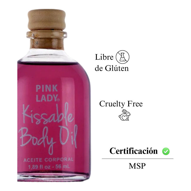 Lubricante Efecto Caliente Aceite Masajes Íntimo Pink Lady