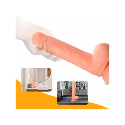 Dildo Realista Eyaculador Flexible Rociador Bomba Ventosa