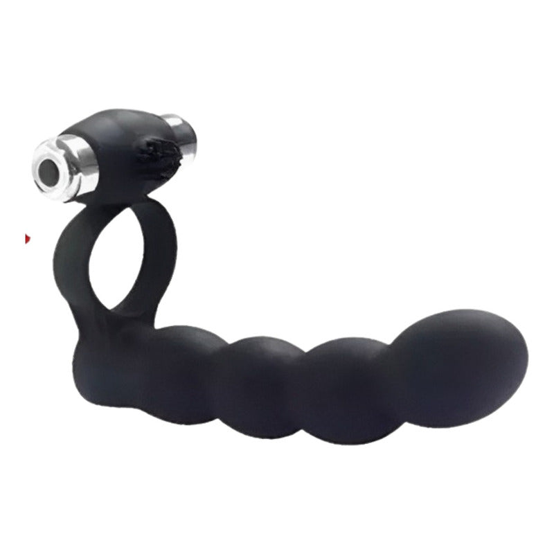 Anillo Vibrador Anal Beads Strap Penetracion 7 Velocidades