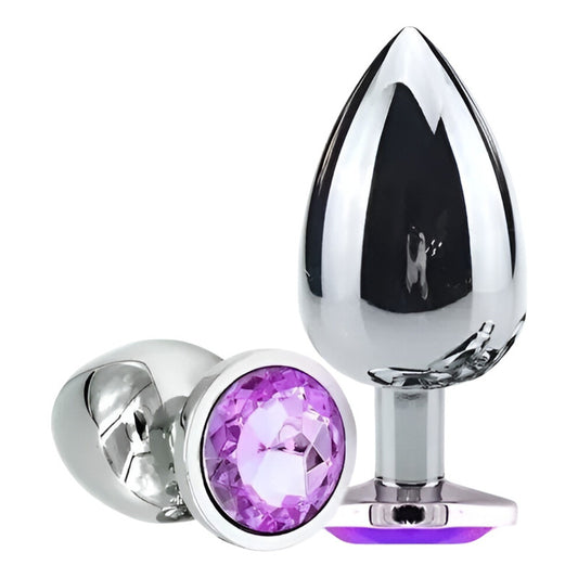 Plug Anal De Acero Con Joya Dilatador Anal Elegante 7cm