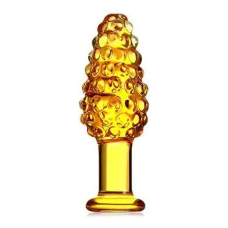 Dildo Consolador Plug Escalonado de Cristal Vidrio