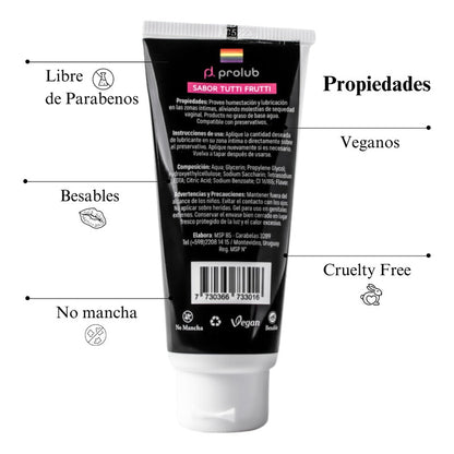 Gel Lubricante - lubricante agua vaginal anal sabores