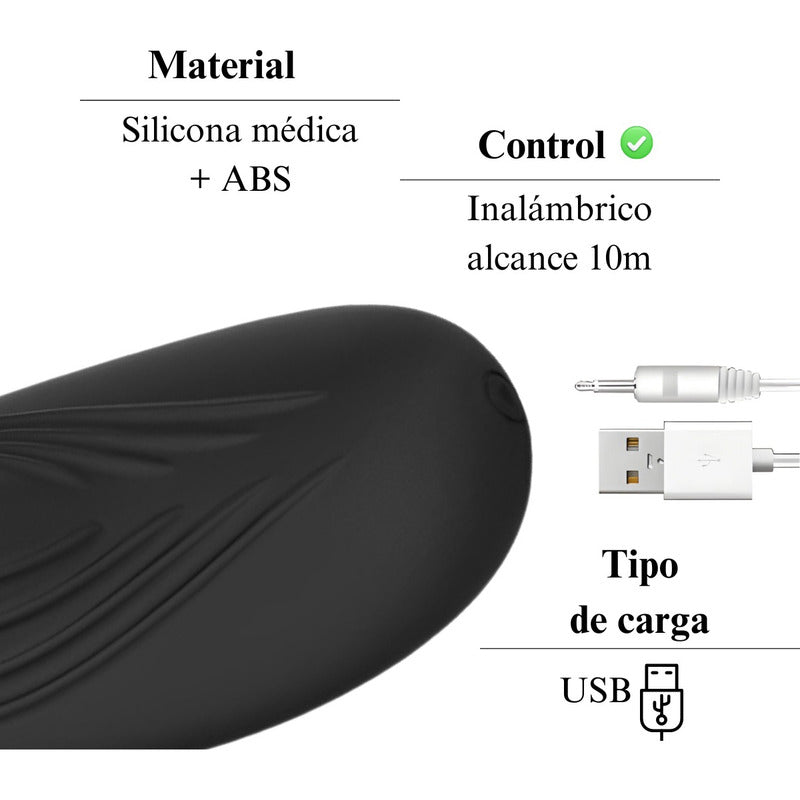 Vibrador Tanga Inalámbrico Usb Control Remoto 10m De Alcance