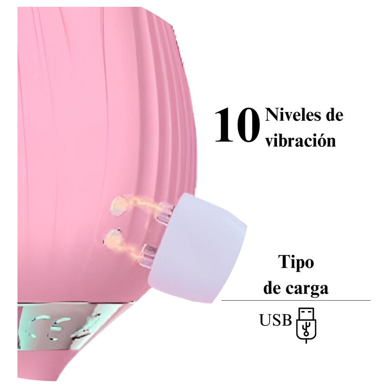 Vibrador Succionador Intimate Rose Conexión Usb