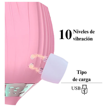 Vibrador Succionador Intimate Rose Conexión Usb