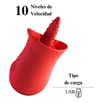 Vibrador Estimulador Lengua Para Masajes Orales Inalámbrico