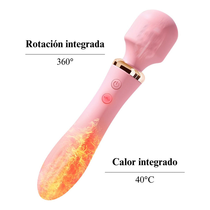 Vibrador Doble Cabezal Top Con 10 Frecuencias De Vibración