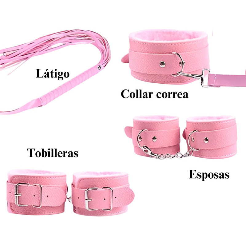 Set Kit 10 En 1 Accesorios Fetiche Bdsm Bondage