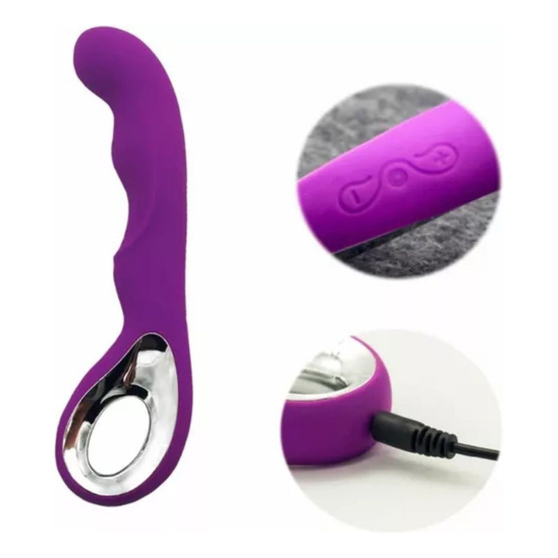 Vibrador Recargable De Silicona Anna De 10 Velocidades Usb