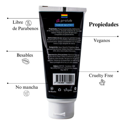 Gel Lubricante - lubricante agua vaginal anal sabores