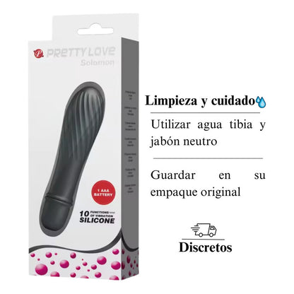 Consolador Vibrador Bala 10 Velocidades Impermeable