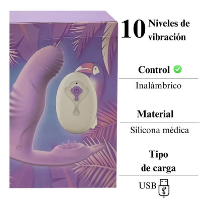 Vibrador Multifunción Romance Con Control Remoto Usb