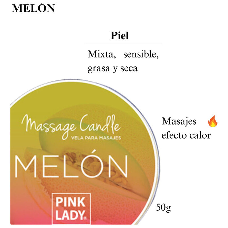 Vela Aceite Para Masajes Tibios Corporal De Melón Vegano