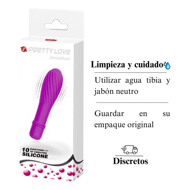 Consolador Vibrador Bala 10 Velocidades Impermeable