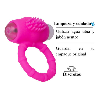 Anillo Para Pene Vibración Estimulador Prolonga Coito