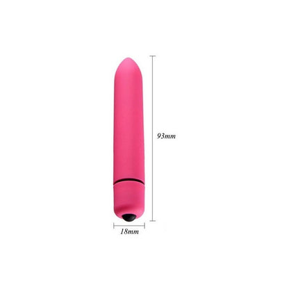 Consolador Bullet Vibrador 10 Velocidades + Pilas Incluidas