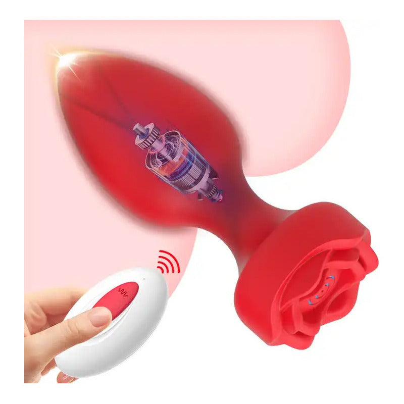 Plug Anal Vibrador Rosa Carga Usb Control Remoto 10 Vibracio