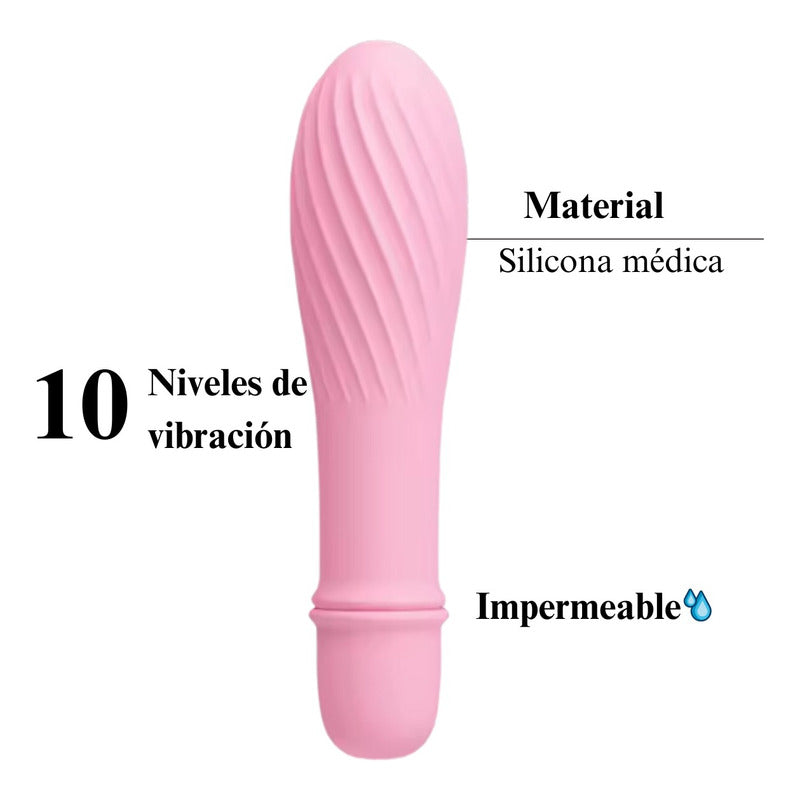 Consolador Vibrador Bala 10 Velocidades Impermeable