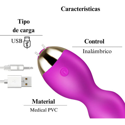 Bala Vibradora Almendra Inalambrica Recargable Usb Control