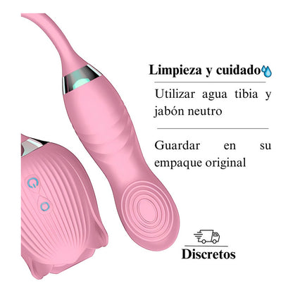 Vibrador Succionador Intimate Rose Conexión Usb