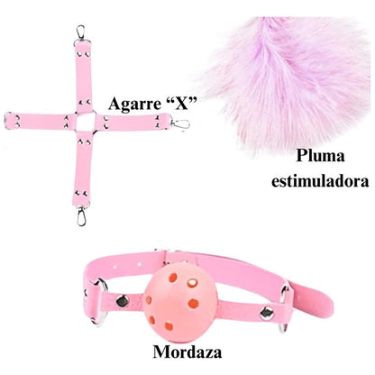 Set Kit 10 En 1 Accesorios Fetiche Bdsm Bondage