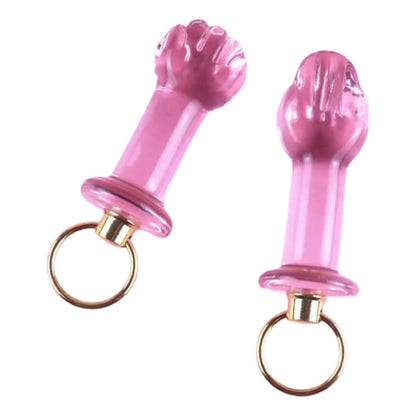 Dildo Consolador Plug Escalonado de Cristal Vidrio