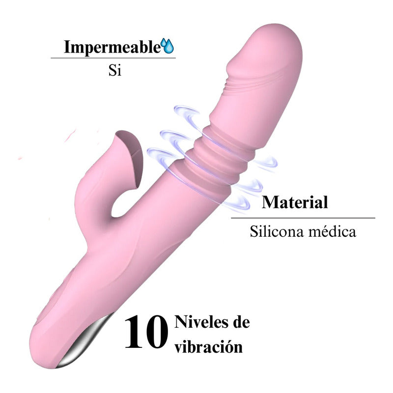 Medea - consolador succionador 3 en 1