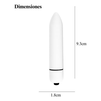 Consolador Bullet Vibrador 10 Velocidades Resistente Al Agua