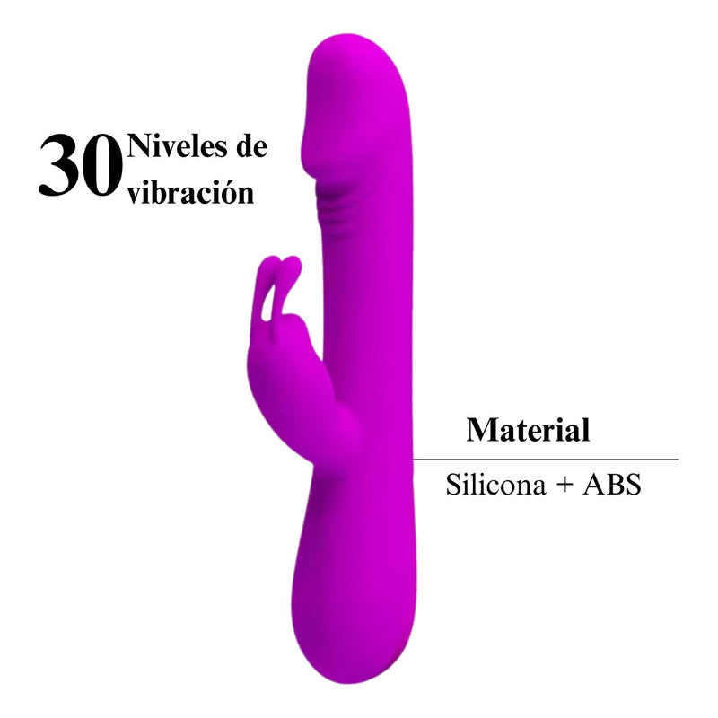 Consolador Vibrador Doble Estimulación Rabbit 30 Velocidades