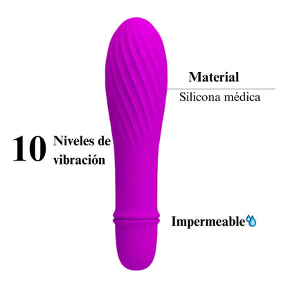 Consolador Vibrador Bala 10 Velocidades Impermeable