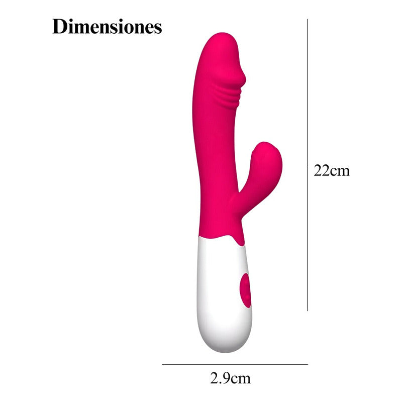 Dildo De Silicona A Bateria 20cms