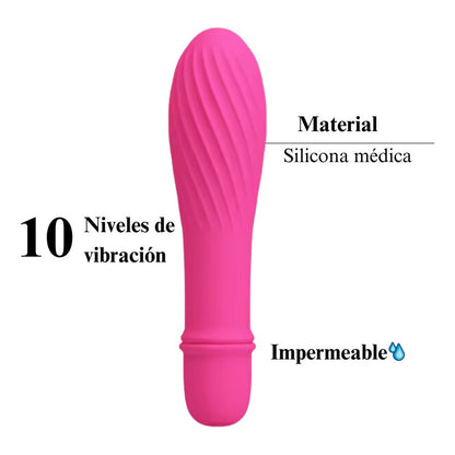 Consolador Vibrador Bala 10 Velocidades Impermeable