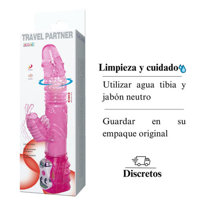 Dildo Vibrador Consolador Rotatorio Empuje Multivelocidad