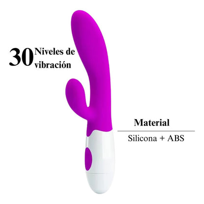 Vibrador Consolador Doble Clítoris Y Punto G 30 Velocidades