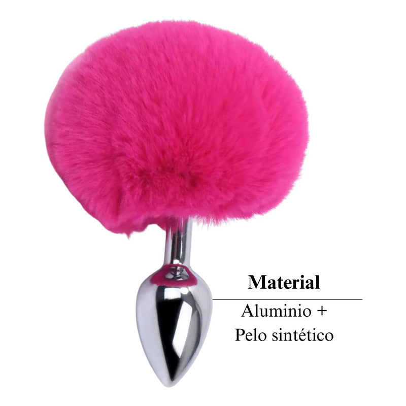 Plug Anal Cola De Conejo Rabbit Butt Plug Premium Aluminio