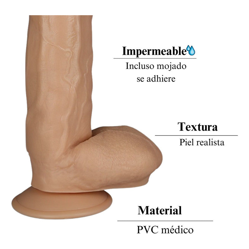 Facu - consolador pene grueso realista 31cm