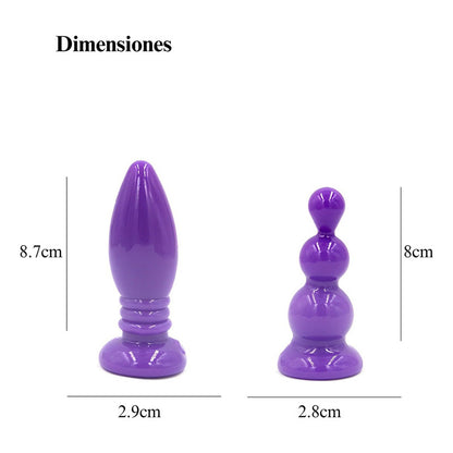 Kit Plug Butt Masajeador Anal Vaginal Próstata 4 Ud