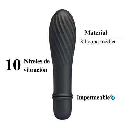 Consolador Vibrador Bala 10 Velocidades Impermeable