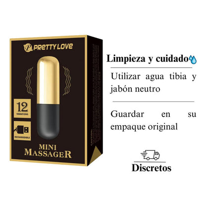 Vibrador Consolador Bullet 12 Velocidades Extra Estimulación