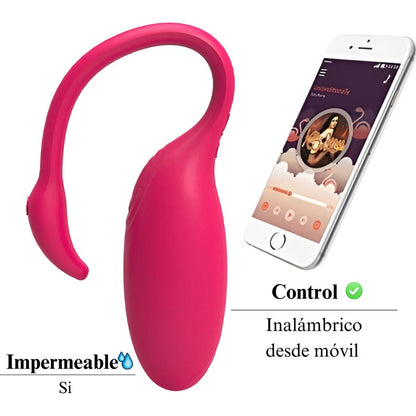 Vibrador Estimulador Flamingo Con App Distancia Recargable