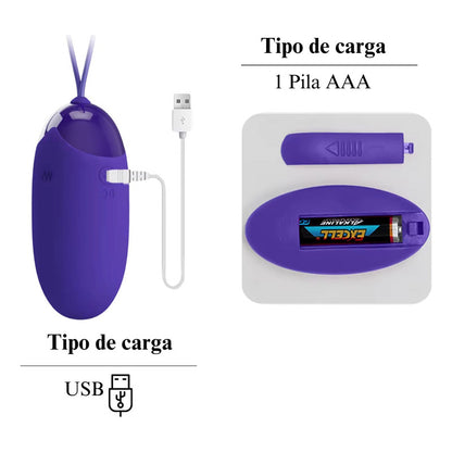 Bala Vibradora 12 Velocidades Silenciosa Control Inalámbrico