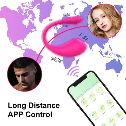 Consolador Vibrador Clítoris Bluetooth Control App Punto G