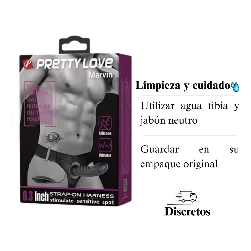 Arnés Estimulador Funda Pene Extensor Multivelocidad Control