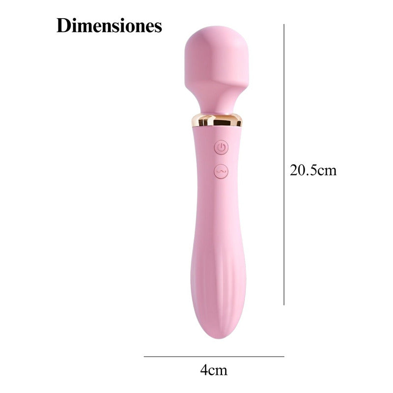 Vibrador Doble Cabezal Top Con 10 Frecuencias De Vibración