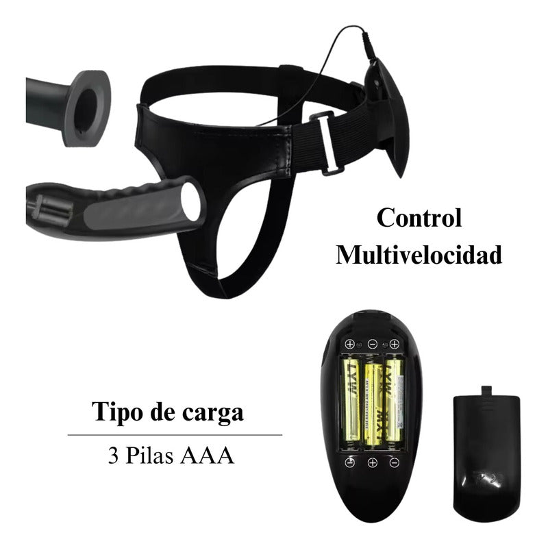 Arnés Estimulador Funda Pene Extensor Multivelocidad Control