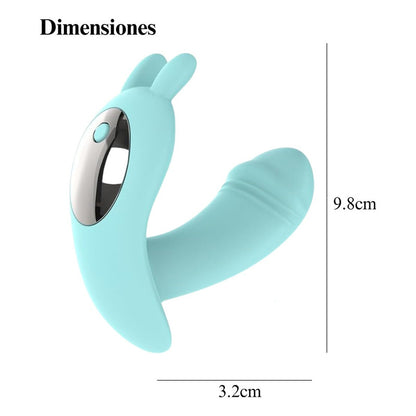 Vibrador Doble Rubbit Estimulador Punto G Con Control Remoto