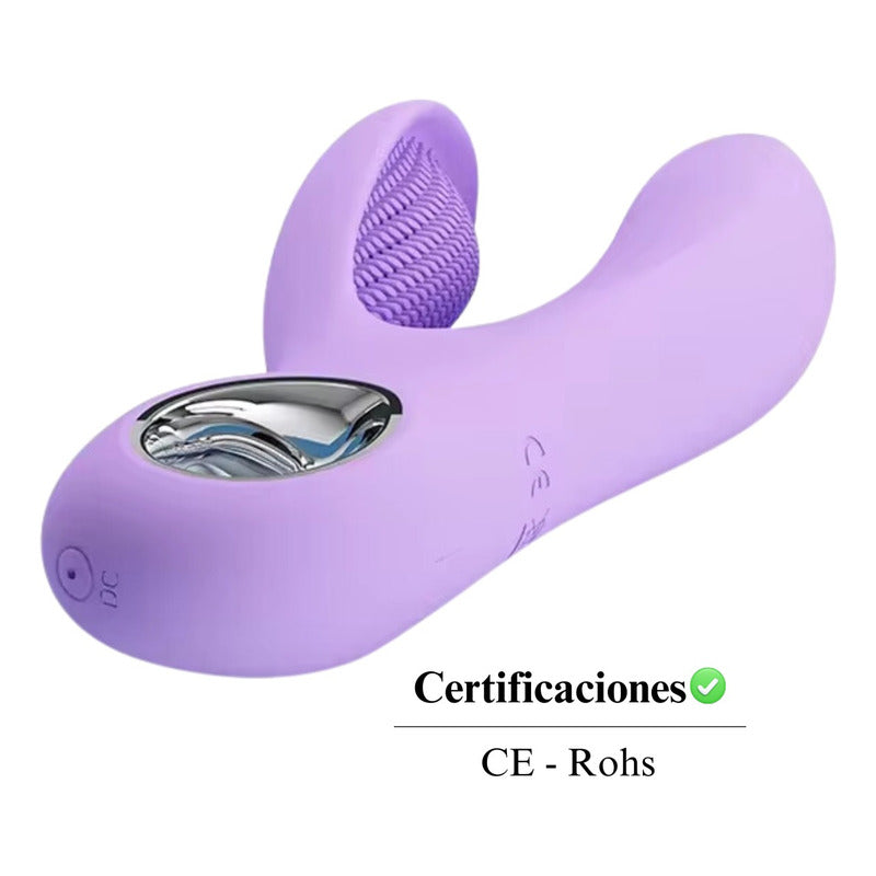 Vibrador Consolador Rabbit Doble Estimulador Multivelocidad