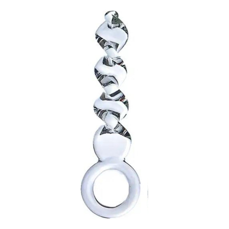 Dildo Consolador Plug Escalonado de Cristal Vidrio